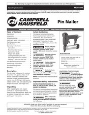 Campbell Hausfeld PN201200 Instructions D'utilisation