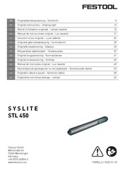 Festool SYSLITE STL 450 Notice D'utilisation Originale