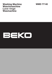 Beko WMD 77140 Mode D'emploi