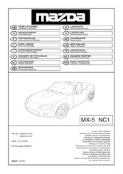 Mazda NE85-V4-730 Notice De Montage