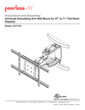 peerless-AV SA771PU Installation Et Montage