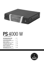 AKG PS 4000 W Mode D'emploi