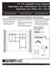 ClosetMaid 2875 Directives D'installation