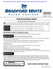 Bradford White RE2H80T-1NCWT Serie Guide Rapide