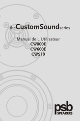 PSB Speakers CW800E Manuel De L'utilisateur