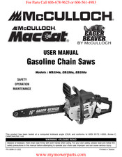 McCulloch MacCat EAGER BEAVER MS354a Mode D'emploi