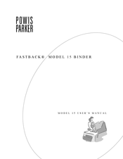 POWIS PARKER FASTBACK 15 Mode D'emploi