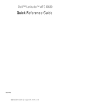 Dell Latitude ATG D630 Guide De Référence Rapide