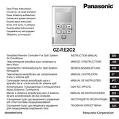 Panasonic CZ-RE2C2 Manuel D'instructions