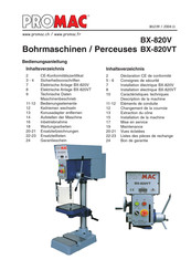 Promac BX-820V Mode D'emploi