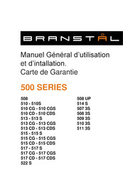 Branstal 500 Serie Manuel D'utilisation Et D'installation