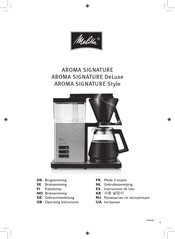 Melitta AROMA SIGNATURE Mode D'emploi