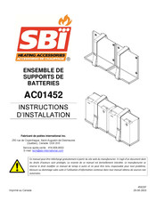 SBI AC01452 Instructions D'installation