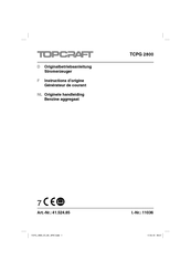 TOPCRAFT TCPG 2800 Instructions D'origine