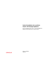 Oracle ZFS Storage Appliance Guide D'installation