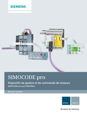 Siemens SIMOCODE pro Manuel Système