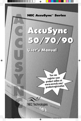 NEC AccuSync 50 Mode D'emploi