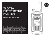 Motorola T81 HUNTER Manuel Du Propriétaire