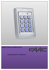 FAAC ACQ41E Utilisation