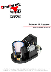 Promattex PromaMug MGP Manuel Utilisateur