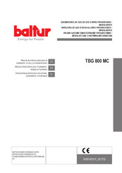 baltur TBG 800 MC Manuel D'instructions Pour L'installation, L'emploi Et L'entretien