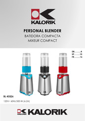 Kalorik 170120 Mode D'emploi