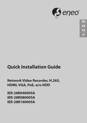 Eneo IER-28R160005A Guide D'installation Rapide