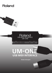 Roland UM-ONE Mode D'emploi