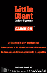 Little Giant Climb On M22 Consignes De Fonctionnement/Sécurité