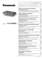 Panasonic TY-42TM6G Mode D'emploi