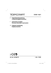 TOPCRAFT 42.598.79 Instructions D'origine