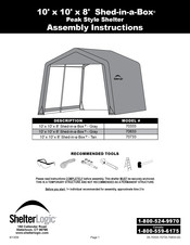 Shelterlogic Shed-in-a-Box 70333 Instructions De Montage