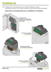 King gates STARG8 24 Instructions Et Avertissements Pour L'installation Et L'utilisation