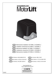 Chamberlain TPD500 Manuel D'installation