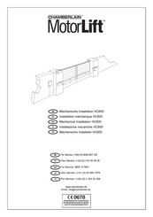 Chamberlain MotorLift HC600 Manuel D'installation