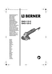 Berner BAG 115-2 Notice Originale