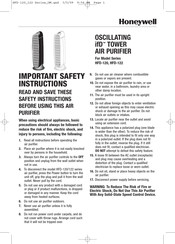 Honeywell HFD-122 Instructions