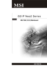 MSI G31P Neo2 Serie Mode D'emploi