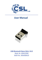 CSL BSN23996 Manuel D'utilisation