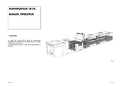 quadient TR-7A Manuel Opérateur