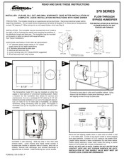 GeneralAire 570 Serie Manuel D'instructions
