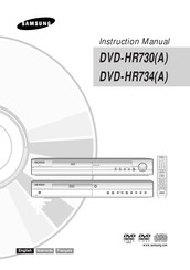Samsung DVD-HR734 Manuel D'instructions