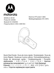 Motorola MH006 Guide De Démarrage Rapide