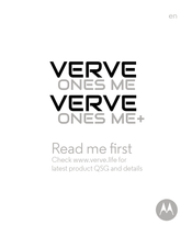 Motorola VERVE ONES ME Mode D'emploi