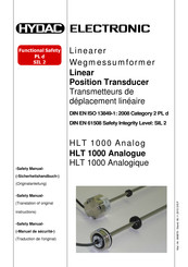 HYDAC ELECTRONIC HLT 1000 Mode D'emploi