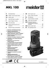 Meister MKL 100 Manuel D'utilisation