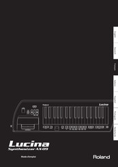 Roland Lucina AX-09 Mode D'emploi