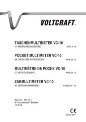 VOLTCRAFT VC-10 Notice D'emploi