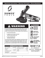 Sunex Tools SX211A Manuel D'instructions