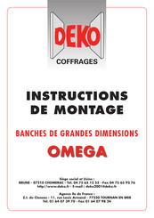 DeKo OMEGA Instructions De Montage